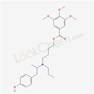 4-[1-(4-hydroxyphenyl)propan-2-yl-propyl-amino]butyl 3,4,5-trimethoxybenzoate