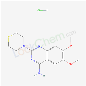 67958-70-7,6,7-dimethoxy-2-thiomorpholin-4-ylquinazolin-4-amine hydrochloride,