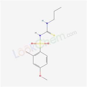 68499-33-2,4-methoxy-2-methyl-N-(propylcarbamothioyl)benzenesulfonamide,