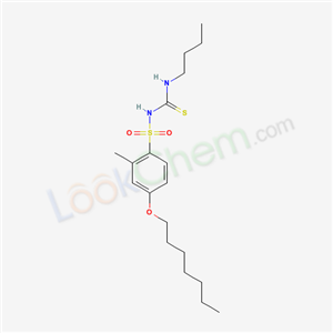 69210-38-4,N-(butylcarbamothioyl)-4-(heptyloxy)-2-methylbenzenesulfonamide,