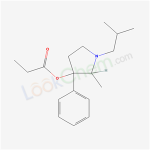 69552-14-3,1-(2-Methylpropyl)-2-methyl-3-phenylpyrrolidin-3-ol propionate,3-Pyrrolidinol,1-isobutyl-2-methyl-3-phenyl-,propionate (ester);1-Isobutyl-2-methyl-3-phenyl-3-propionoxypyrrolidinol;