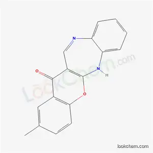2-Methyl-(1)benzopyrano(2,3-b)(1,5)benzodiazepin-13(6H)-one