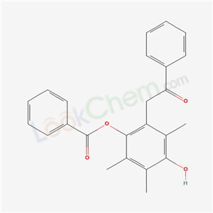 71290-42-1,4-hydroxy-2,3,5-trimethyl-6-(2-oxo-2-phenylethyl)phenyl benzoate,