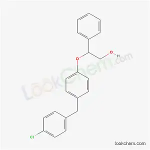 Molecular Structure of 71548-82-8 (2-[4-(4-chlorobenzyl)phenoxy]-2-phenylethanol)