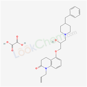 78467-47-7,5-[3-(4-benzylpiperidin-1-yl)-2-hydroxypropoxy]-1-prop-2-en-1-yl-3,4-dihydroquinolin-2(1H)-one ethanedioate (salt),