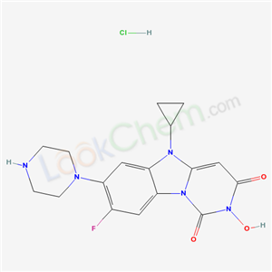 137858-18-5,5-cyclopropyl-8-fluoro-2-hydroxy-7-piperazin-1-ylpyrimido[1,6-a]benzimidazole-1,3(2H,5H)-dione hydrochloride,