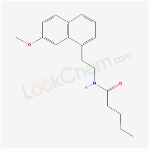 138112-80-8,N-[2-(7-methoxynaphthalen-1-yl)ethyl]pentanamide,