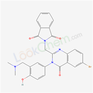 134700-39-3,2-[(6-bromo-3-{3-[(dimethylamino)methyl]-4-hydroxyphenyl}-4-oxo-3,4-dihydroquinazolin-2-yl)methyl]-1H-isoindole-1,3(2H)-dione,