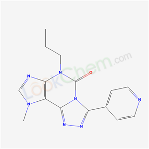 135445-74-8,9-methyl-6-propyl-3-pyridin-4-yl-6,9-dihydro-5H-[1,2,4]triazolo[3,4-i]purin-5-one,