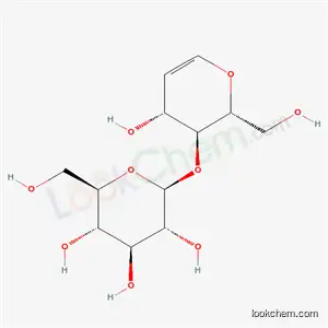 Molecular Structure of 5346-85-0 (1,5-anhydro-2-deoxy-4-O-beta-D-glucopyranosyl-D-arabino-hex-1-enitol)
