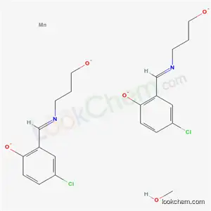 Molecular Structure of 124430-02-0 (bis(3-(5-chlorosalicylideneamino)propanolato-O,N-O')manganese(IV))