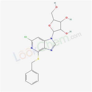 55385-44-9,4-(benzylsulfanyl)-6-chloro-1-pentofuranosyl-1H-imidazo[4,5-c]pyridine,