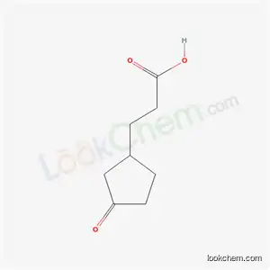 Molecular Structure of 34399-77-4 (3-(3-Oxo-cyclopentyl)-propionic acid)