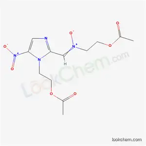 Molecular Structure of 42021-75-0 (2-[({1-[2-(acetyloxy)ethyl]-5-nitro-1H-imidazol-2-yl}methylidene)(oxido)-lambda~5~-azanyl]ethyl acetate)