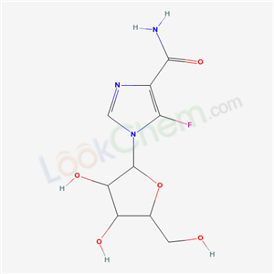 1-[3,4-dihydroxy-5-(hydroxymethyl)oxolan-2-yl]-5-fluoro-imidazole-4-carboxamide cas  56766-95-1