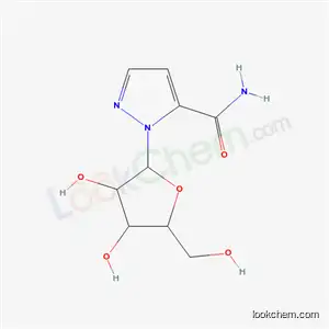 Molecular Structure of 55263-61-1 (1-pentofuranosyl-1H-pyrazole-5-carboxamide)