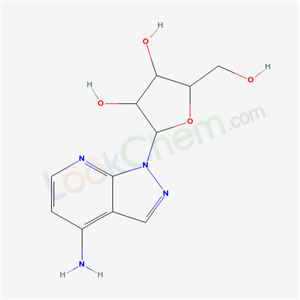 2-(5-amino-2,8,9-triazabicyclo[4.3.0]nona-1,3,5,7-tetraen-9-yl)-5-(hydroxymethyl)oxolane-3,4-diol cas  49834-61-9