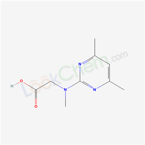 55684-40-7,N-(4,6-dimethylpyrimidin-2-yl)-N-methylglycine,