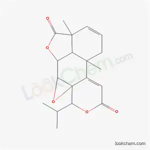 Molecular Structure of 55786-36-2 ((1aR,10aβ,10bα)-2β-Isopropyl-5bα,8aβ-dimethyl-8bβ,9,10a,10b-tetrahydro-4H,6H-furo[2',3',4':4,5]oxireno[2,3]naphtho[2,1-c]pyran-4,9-dione)