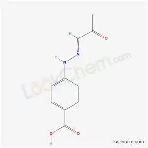 Molecular Structure of 57965-40-9 (Benzoic acid, 4-[(2-oxopropylidene)hydrazino]- (9CI))