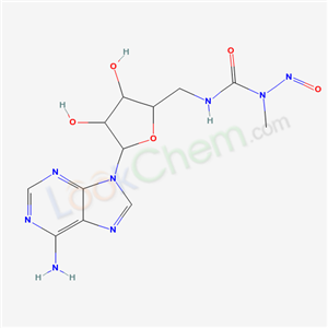 71120-34-8,9-(5-deoxy-5-{[methyl(nitroso)carbamoyl]amino}pentofuranosyl)-9H-purin-6-amine,