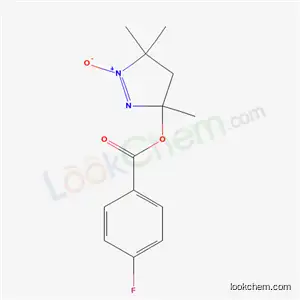 Molecular Structure of 65441-88-5 (3,5,5-trimethyl-1-oxido-4,5-dihydro-3H-pyrazol-3-yl 4-fluorobenzoate)