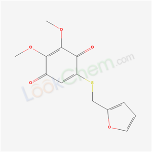 69241-93-6,5-[(furan-2-ylmethyl)sulfanyl]-2,3-dimethoxycyclohexa-2,5-diene-1,4-dione,