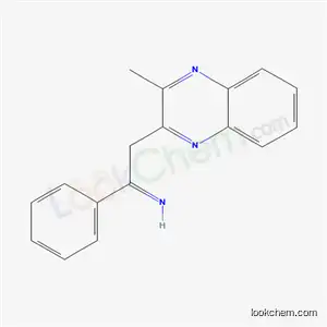 Molecular Structure of 59417-47-9 ((1Z)-2-(3-methylquinoxalin-2-yl)-1-phenylethanimine)