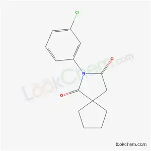 Molecular Structure of 61343-13-3 (2-(3-chlorophenyl)-2-azaspiro[4.4]nonane-1,3-dione)