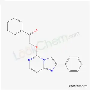 Molecular Structure of 54535-55-6 (1-phenyl-2-[(2-phenylimidazo[1,2-c]pyrimidin-5-yl)oxy]ethanone)