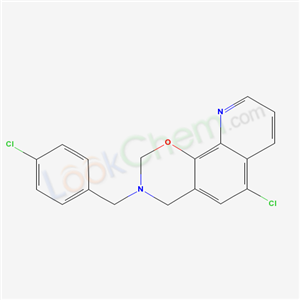 6-Chloro-3-(4-chlorobenzyl)-3,4-dihydro-2H-(1,3)oxazino(5,6-h)quinoline cas  41957-84-0