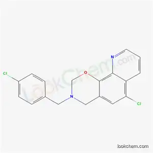 6-CHLORO-3-(4-CHLOROBENZYL)-3,4-DIHYDRO-2H-[1,3]OXAZINO[5,6-H]QUINOLINE