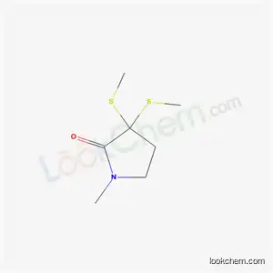 Molecular Structure of 63017-89-0 (1-methyl-3,3-bis(methylsulfanyl)pyrrolidin-2-one)