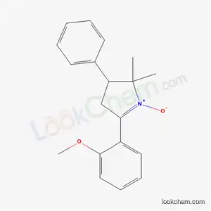 Molecular Structure of 54326-38-4 (5-(2-methoxyphenyl)-2,2-dimethyl-3-phenyl-3,4-dihydro-2H-pyrrole 1-oxide)
