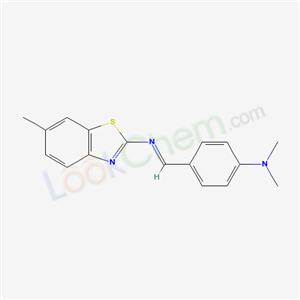 N,N-dimethyl-4-[(6-methylbenzothiazol-2-yl)iminomethyl]aniline cas  35525-73-6
