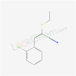 70360-26-8,3-(2-chlorophenyl)-2-(ethylsulfanyl)prop-2-enenitrile,