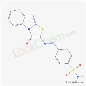 Molecular Structure of 21578-56-3 (4-[(E)-(3-oxo-2,3-dihydro[1,3]thiazolo[3,2-a]benzimidazol-2-yl)diazenyl]benzenesulfonamide)