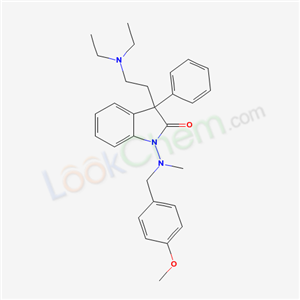 33391-32-1,3-[2-(diethylamino)ethyl]-1-[(4-methoxybenzyl)(methyl)amino]-3-phenyl-1,3-dihydro-2H-indol-2-one,