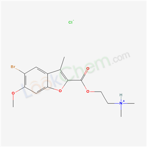 35689-37-3,2-{[(5-bromo-6-methoxy-3-methyl-1-benzofuran-2-yl)carbonyl]oxy}-N,N-dimethylethanaminium chloride,