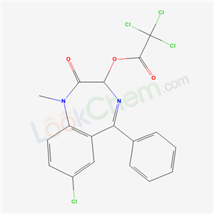 40967-07-5,7-chloro-1-methyl-2-oxo-5-phenyl-2,3-dihydro-1H-1,4-benzodiazepin-3-yl trichloroacetate,