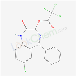 40967-08-6,7-chloro-2-oxo-5-phenyl-2,3-dihydro-1H-1,4-benzodiazepin-3-yl trichloroacetate,