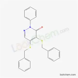 Molecular Structure of 5273-32-5 (4,5-bis(benzylsulfanyl)-2-phenyl-3(2H)-pyridazinone)