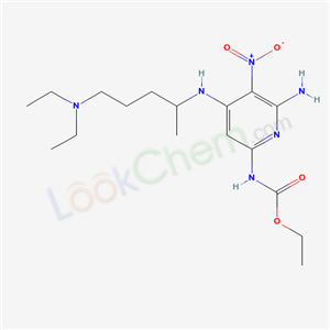 19270-36-1,ethyl (6-amino-4-{[5-(diethylamino)pentan-2-yl]amino}-5-nitropyridin-2-yl)carbamate,