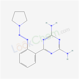 52745-12-7,6-{2-[(E)-pyrrolidin-1-yldiazenyl]phenyl}-1,3,5-triazine-2,4-diamine,