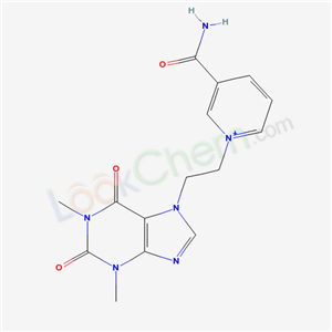 42776-00-1,3-carbamoyl-1-[2-(1,3-dimethyl-2,6-dioxo-1,2,3,6-tetrahydro-7H-purin-7-yl)ethyl]pyridinium,