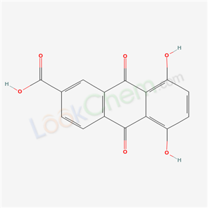 5,8-dihydroxy-9,10-dioxo-anthracene-2-carboxylic acid cas  19591-45-8