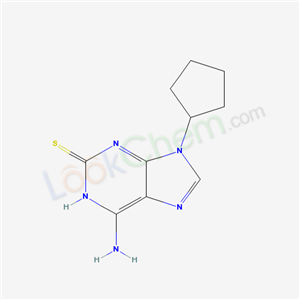 35966-96-2,6-amino-9-cyclopentyl-1,9-dihydro-2H-purine-2-thione,