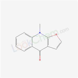 484-74-2,9-Methylfuro[2,3-b]quinolin-4(9H)-one,Isodictamine;N-Methylfuro<2,3-b>chinolon-4;Isodictamnin;iso-dictamnine;