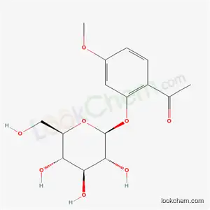Molecular Structure of 20309-70-0 (1-[4-methoxy-2-[(2S,3R,4S,5R,6R)-3,4,5-trihydroxy-6-(hydroxymethyl)oxa n-2-yl]oxy-phenyl]ethanone)