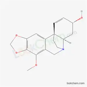Molecular Structure of 7363-25-9 ((3R)-7-Methoxy-1,2-didehydrocrinan-3-ol)
